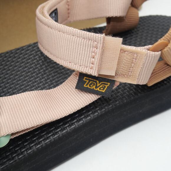 NEW TEVA Original Universal Green Pink  Brown Strappy Flat Sandal Women's 8 - Picture 2 of 10